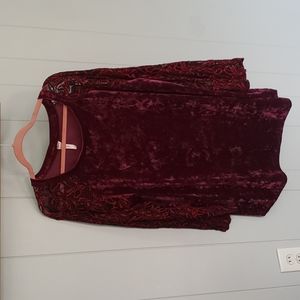 Velvet Long Sleeve Top
